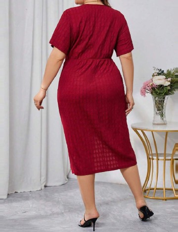 Rochie medie SHEIN CURVE, rosu