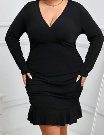 Rochie scurta SHEIN CURVE, negru