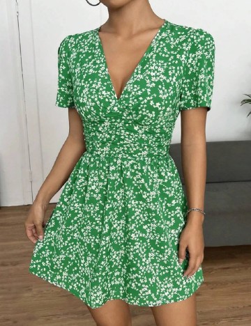 Rochie scurta SHEIN, verde