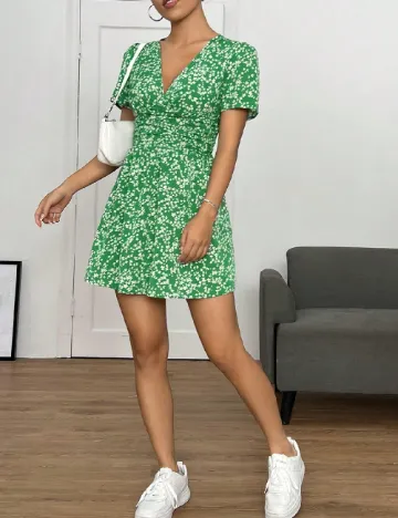 Rochie scurta SHEIN, verde Verde