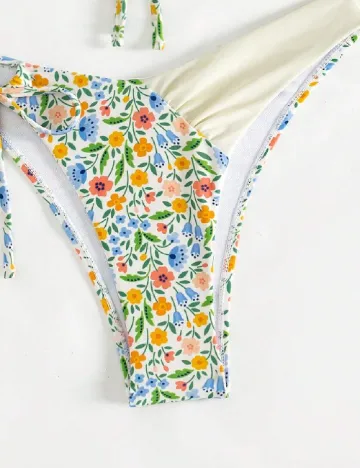 Costum de baie SHEIN, floral print Floral print
