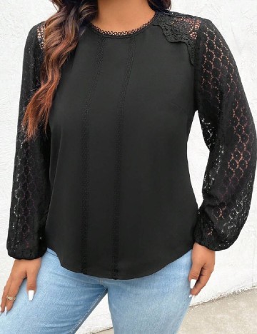 Bluza SHEIN CURVE, negru