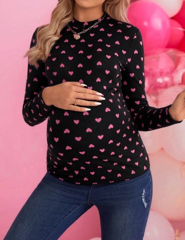 Bluza SHEIN Maternity, negru