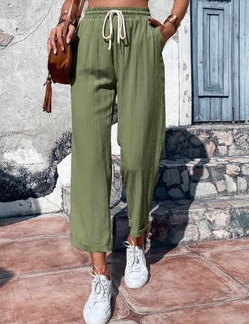 Pantaloni SHEIN, verde