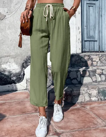 Pantaloni SHEIN, verde Verde