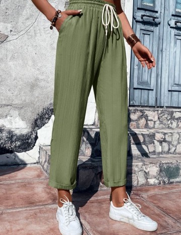 Pantaloni SHEIN, verde