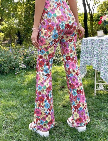 Pantaloni SHEIN, floral print