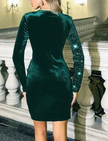 Rochie scurta SHEIN, verde Verde