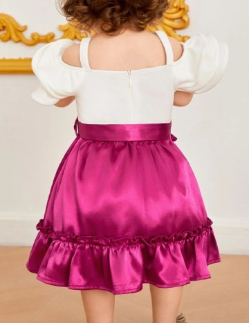 Rochie Shein Kids, alb/roz