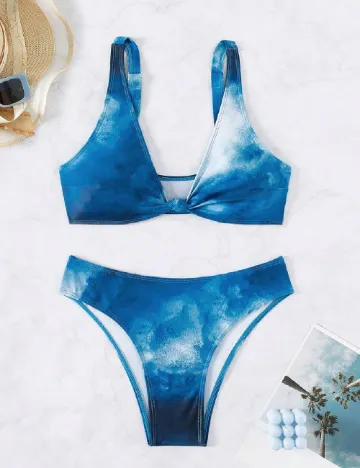 Costum de baie SHEIN, albastru