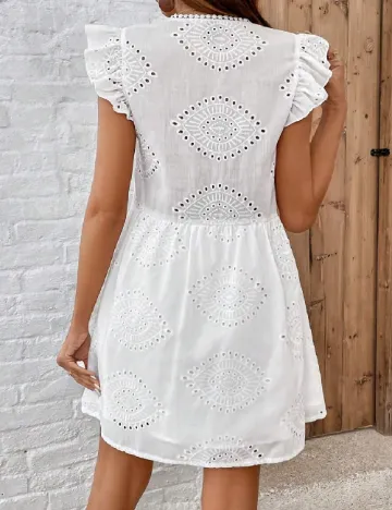 Rochie scurta SHEIN, alb Alb