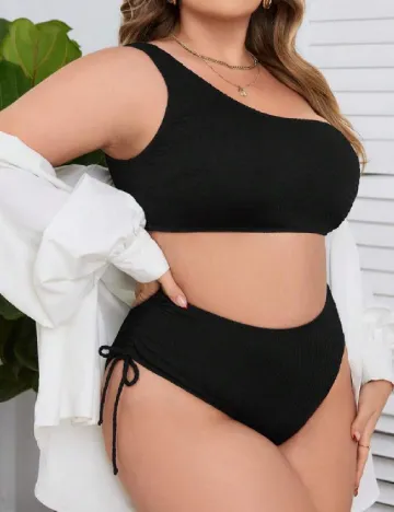 Costum de baie SHEIN CURVE, negru Negru