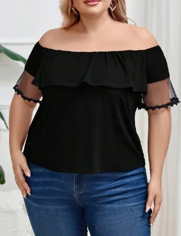 Bluza SHEIN CURVE, negru Negru