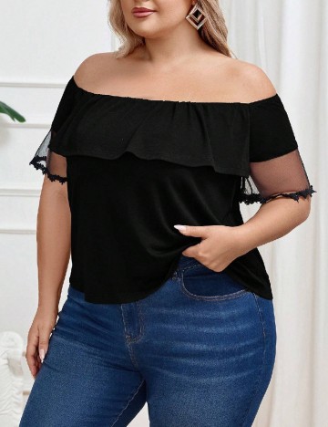 Bluza SHEIN CURVE, negru