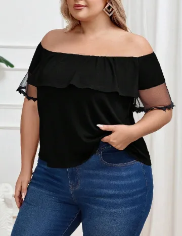 Bluza SHEIN CURVE, negru Negru