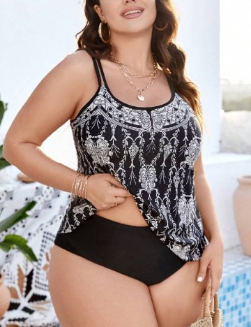 Costum de baie SHEIN CURVE, negru