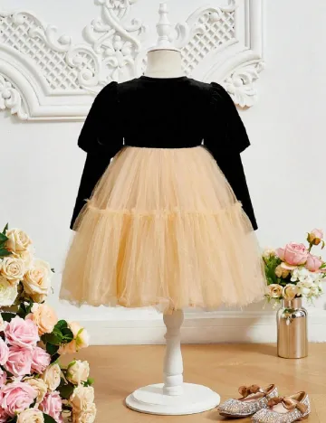 Rochie Shein Kids, crem/negru