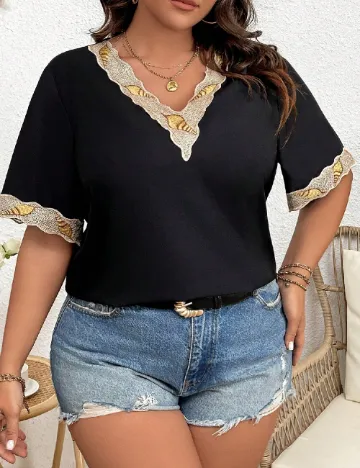 Bluza SHEIN CURVE, negru