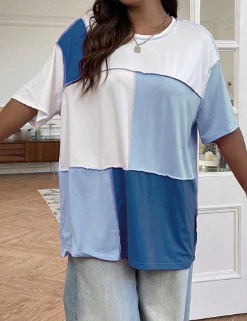 Tricou SHEIN CURVE, albastru