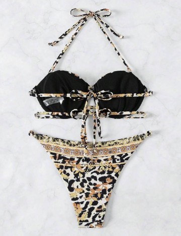 Costum de baie SHEIN, animal print