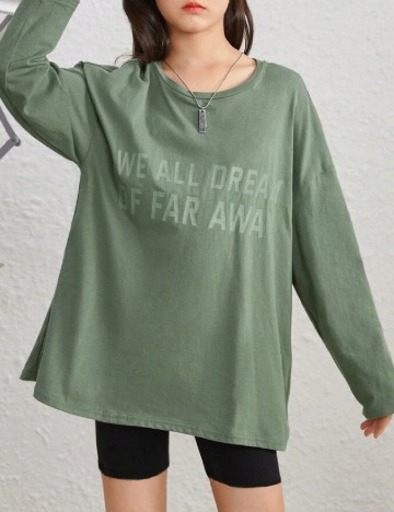 Bluza Shein Kids, verde