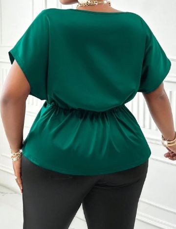 Bluza SHEIN CURVE, verde