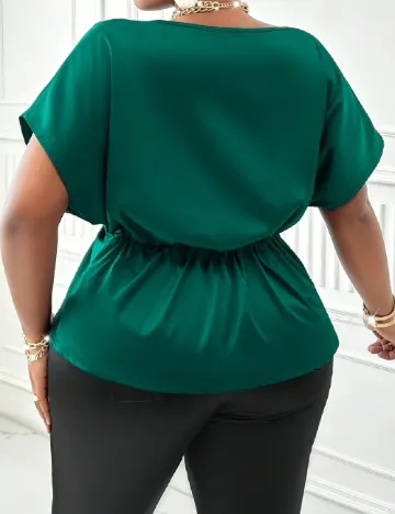 Bluza SHEIN CURVE, verde Verde