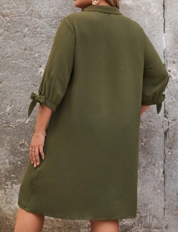 Rochie medie SHEIN CURVE, verde