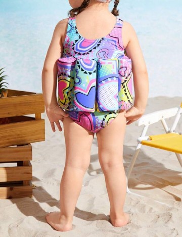 Costum de baie Shein Kids, mix culori