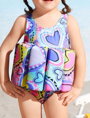 Costum de baie Shein Kids, mix culori