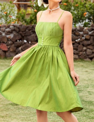 Rochie scurta SHEIN, verde