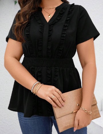 Bluza SHEIN CURVE, negru