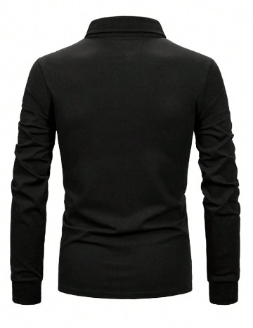 Bluza SHEIN Plus Size Men, negru