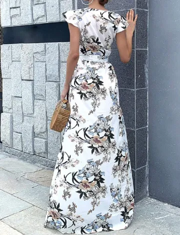 Rochie lunga Miss ord, alb