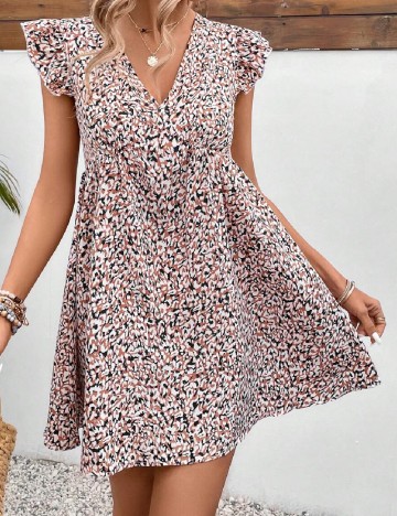Rochie scurta SHEIN, crem