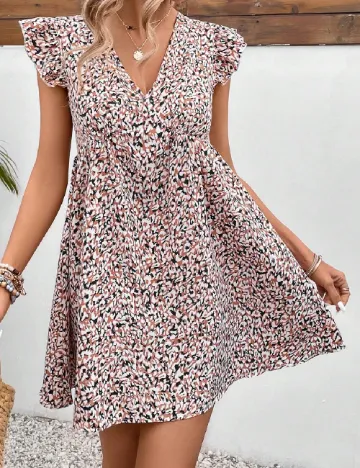 Rochie scurta SHEIN, crem