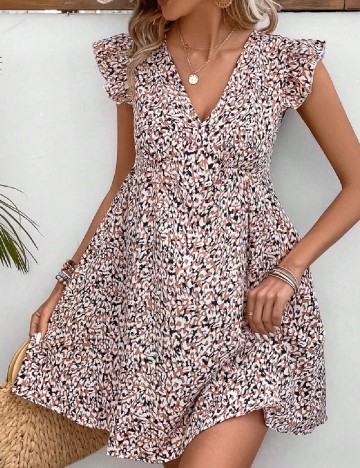 Rochie scurta SHEIN, crem