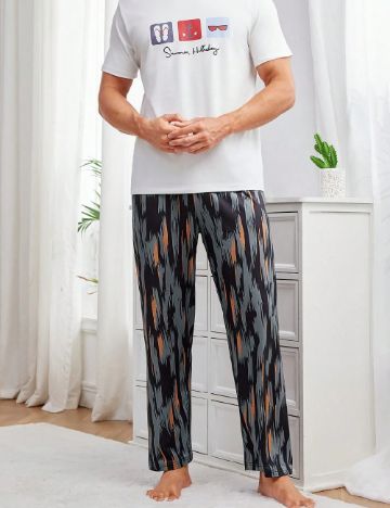 Pantaloni de pijama SHEIN, gri