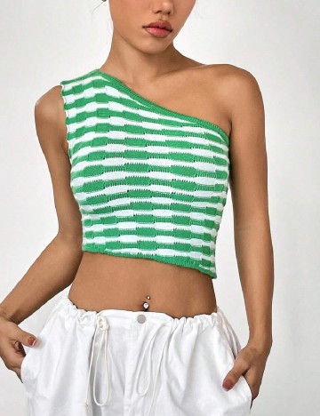 Top SHEIN, verde