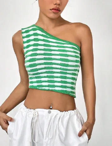 Top SHEIN, verde Verde