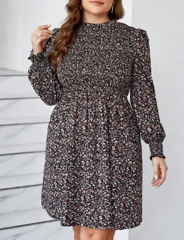 Rochie scurta SHEIN CURVE, floral Floral print
