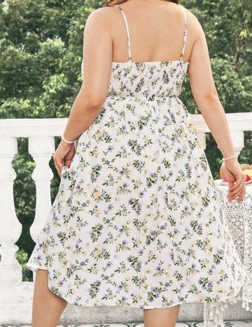 Rochie medie SHEIN CURVE, floral print