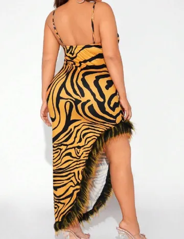 Rochie lunga SHEIN CURVE, animal print Animal print