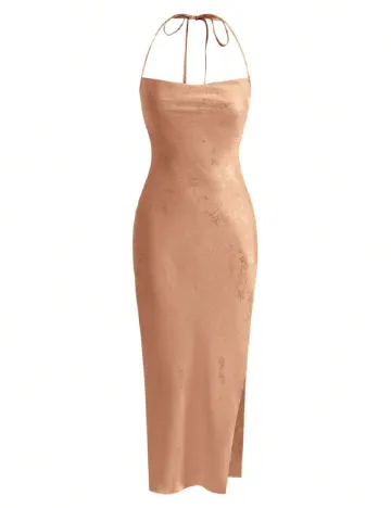 Rochie lunga SHEIN, maro