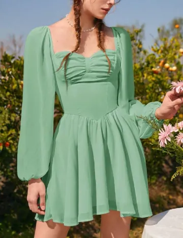 Rochie scurta SHEIN, verde Verde