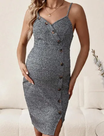 Rochie scurta SHEIN Maternity, gri Gri