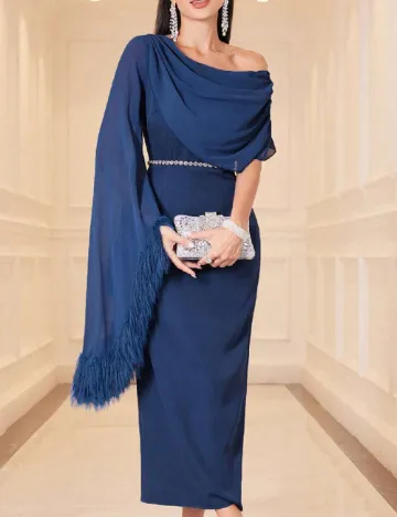 Rochie medie SHEIN, albastru
