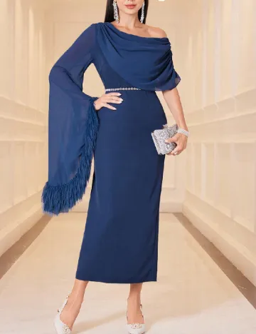 Rochie medie SHEIN, albastru