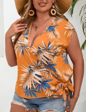 Bluza SHEIN CURVE, portocaliu Portocaliu