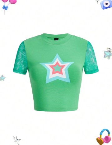 Top SHEIN, verde